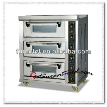 K544 3 Layer 3 Tray Máquina Elétrica de Forno para Alimentos Móveis